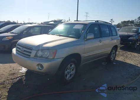 2002 Toyota Highlander V6 z USA, uszkodzony, nr VIN JTEGF21A320031418